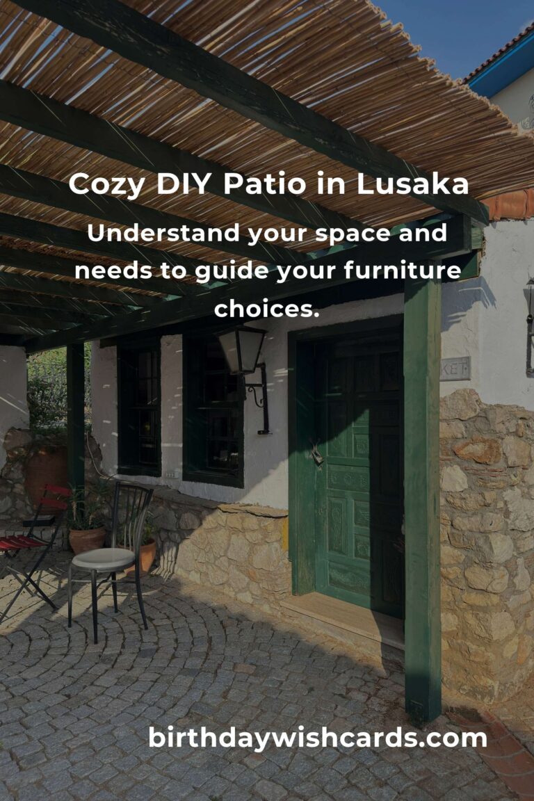 Crafting Comfort: Building Budget-Friendly Patio Furniture in Lusaka