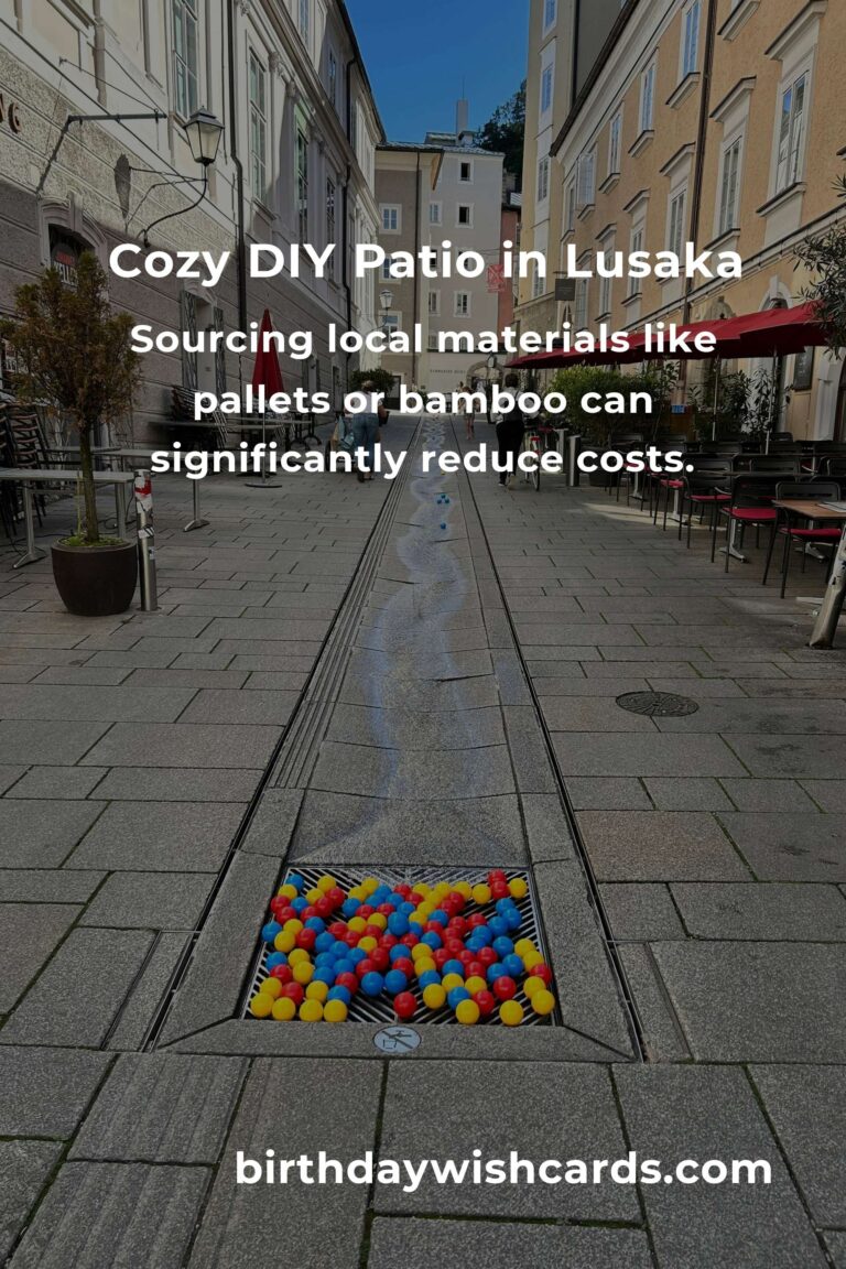 Crafting Comfort: Building Budget-Friendly Patio Furniture in Lusaka