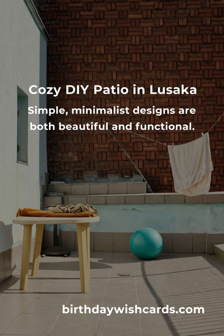 Crafting Comfort: Building Budget-Friendly Patio Furniture in Lusaka