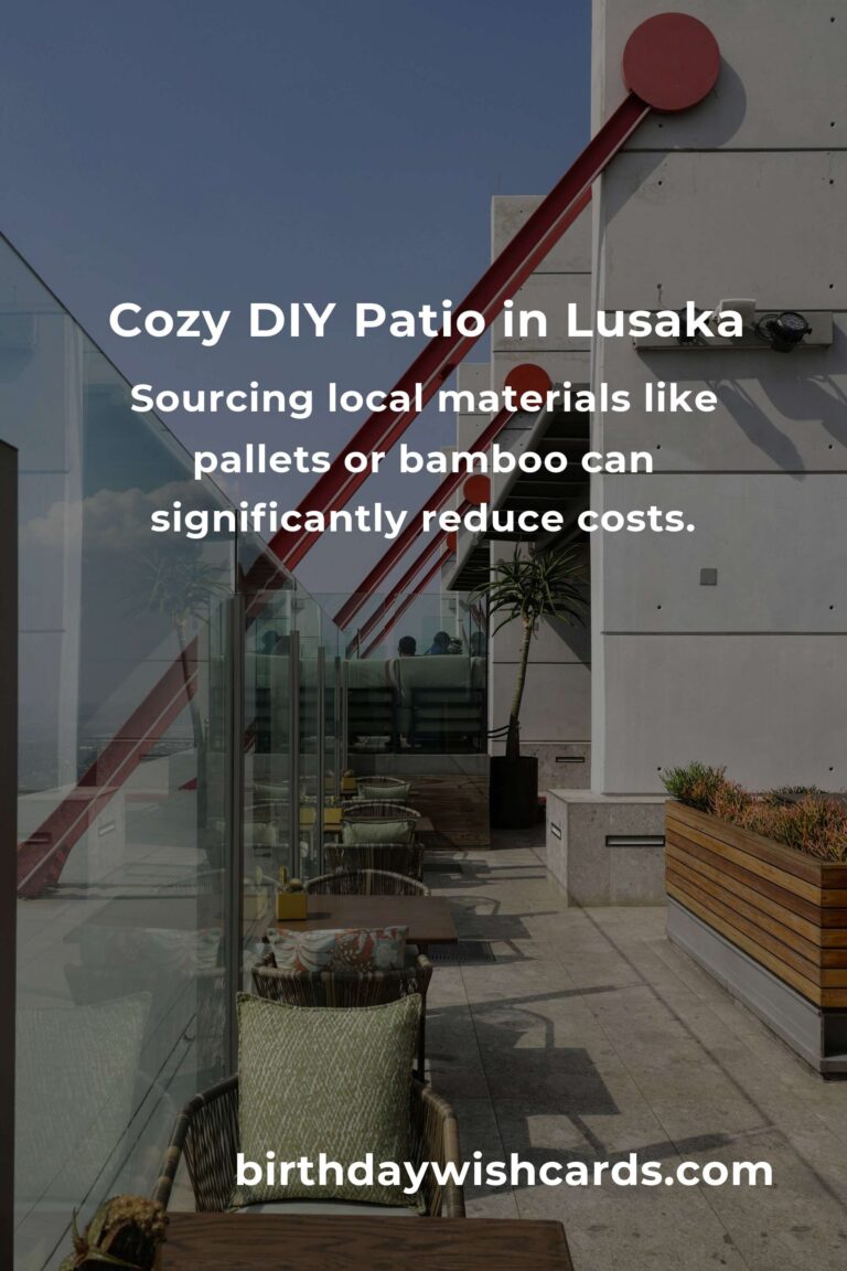 Crafting Comfort: Building Budget-Friendly Patio Furniture in Lusaka
