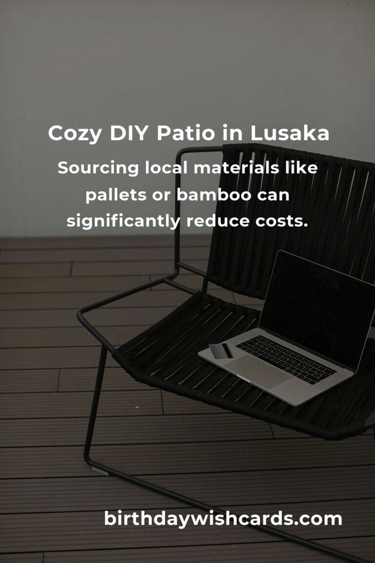 Crafting Comfort: Building Budget-Friendly Patio Furniture in Lusaka