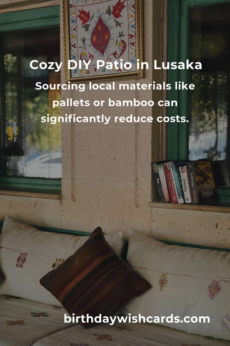 Crafting Comfort: Building Budget-Friendly Patio Furniture in Lusaka