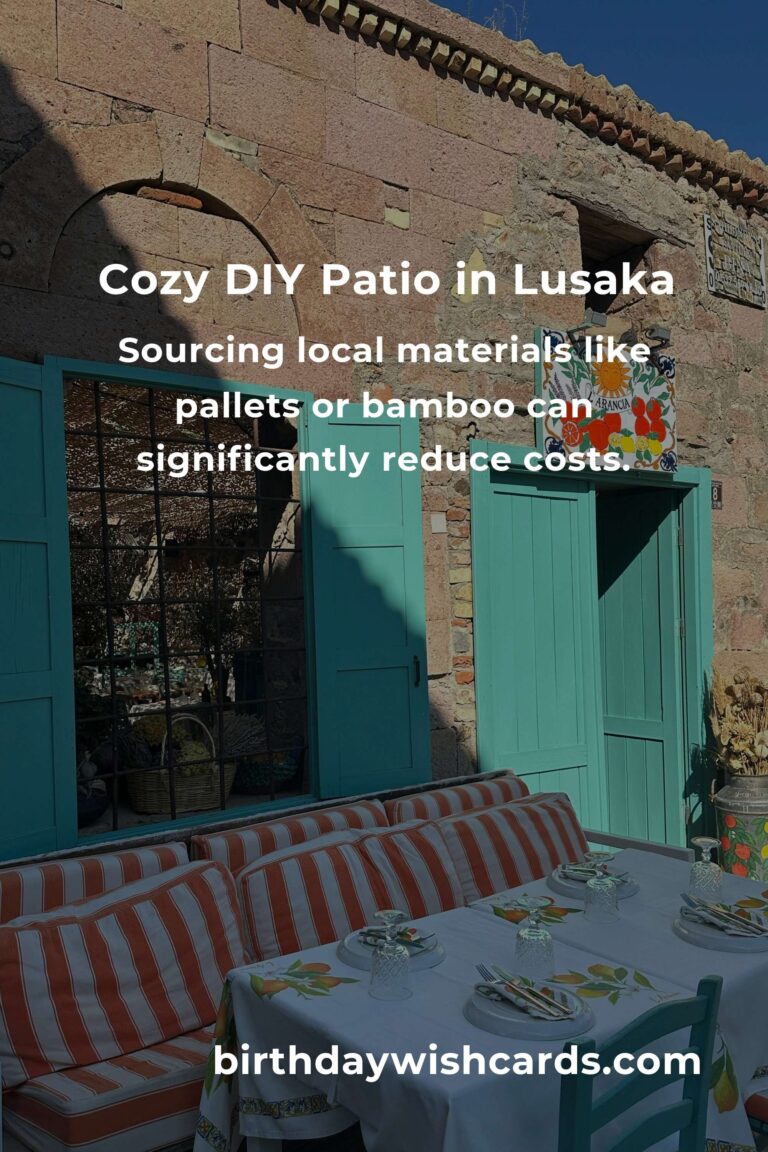 Crafting Comfort: Building Budget-Friendly Patio Furniture in Lusaka