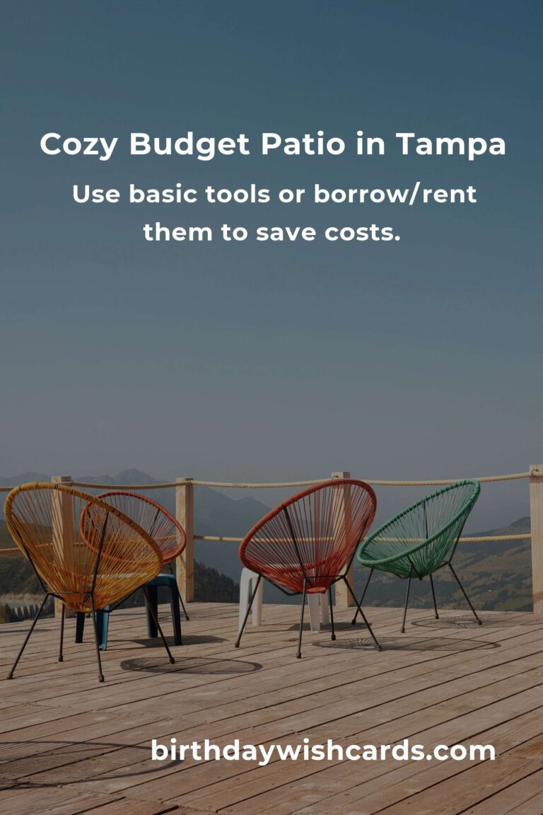 Crafting Comfort: Building Budget-Friendly Patio Furniture in Tampa
