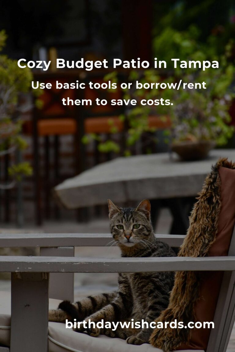 Crafting Comfort: Building Budget-Friendly Patio Furniture in Tampa