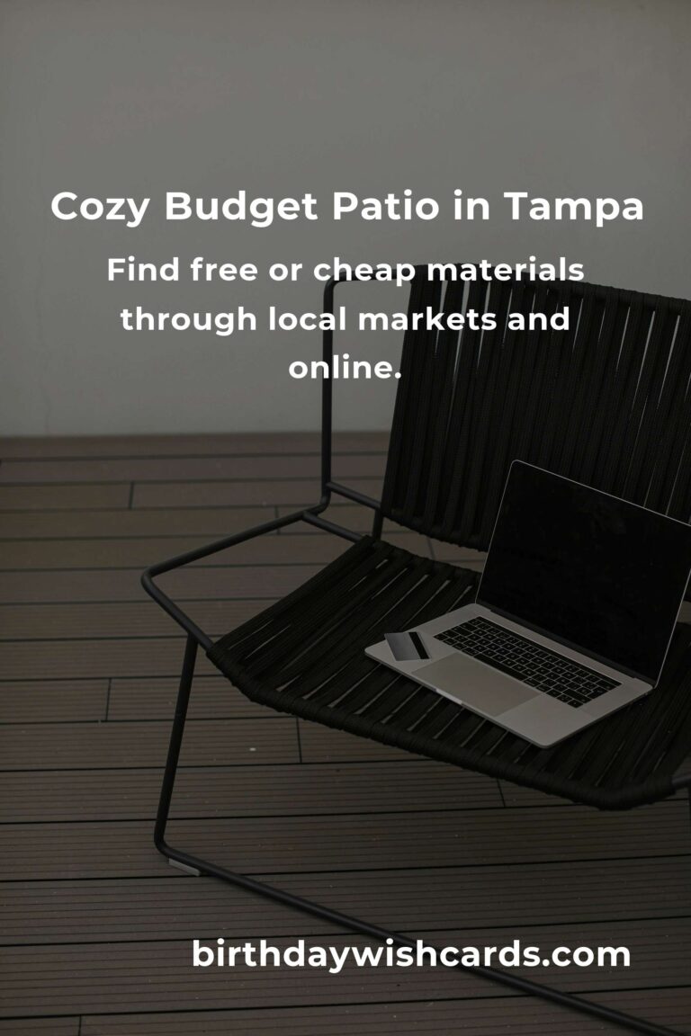 Crafting Comfort: Building Budget-Friendly Patio Furniture in Tampa