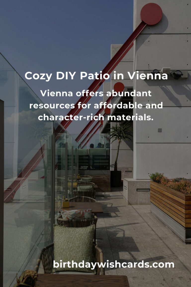 Crafting Cozy: Building Patio Furniture on a Budget in Vienna
