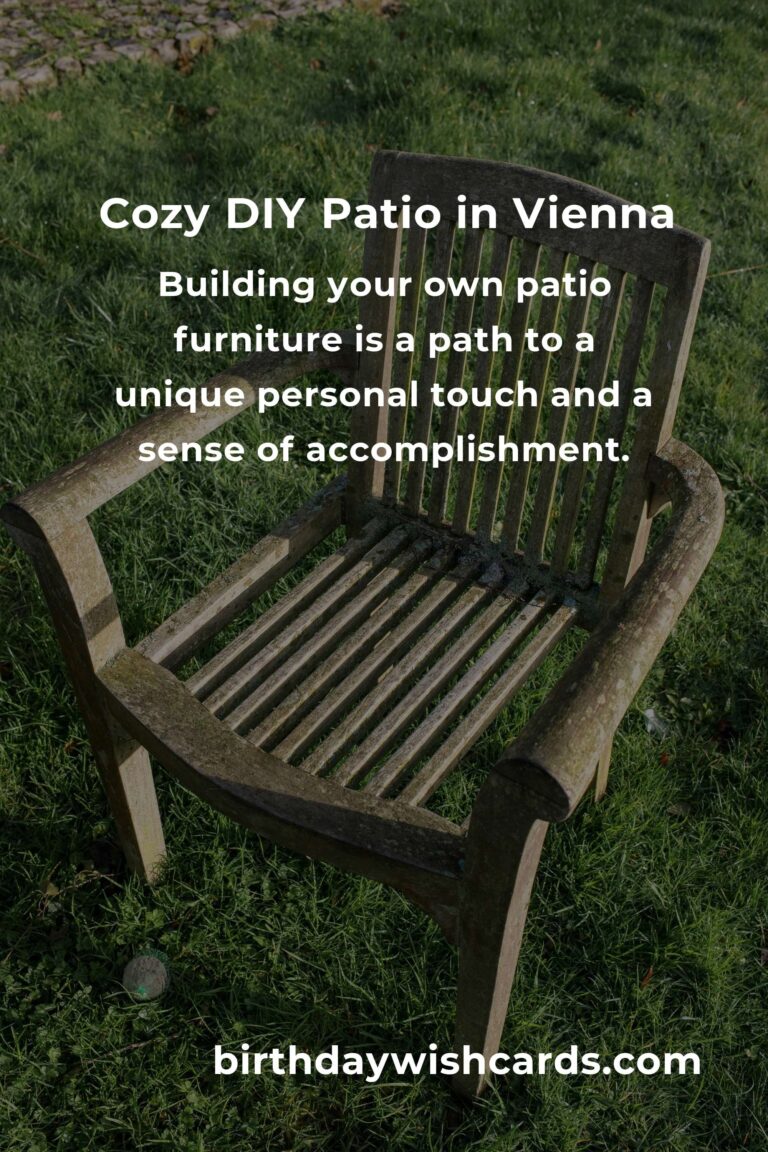 Crafting Cozy: Building Patio Furniture on a Budget in Vienna