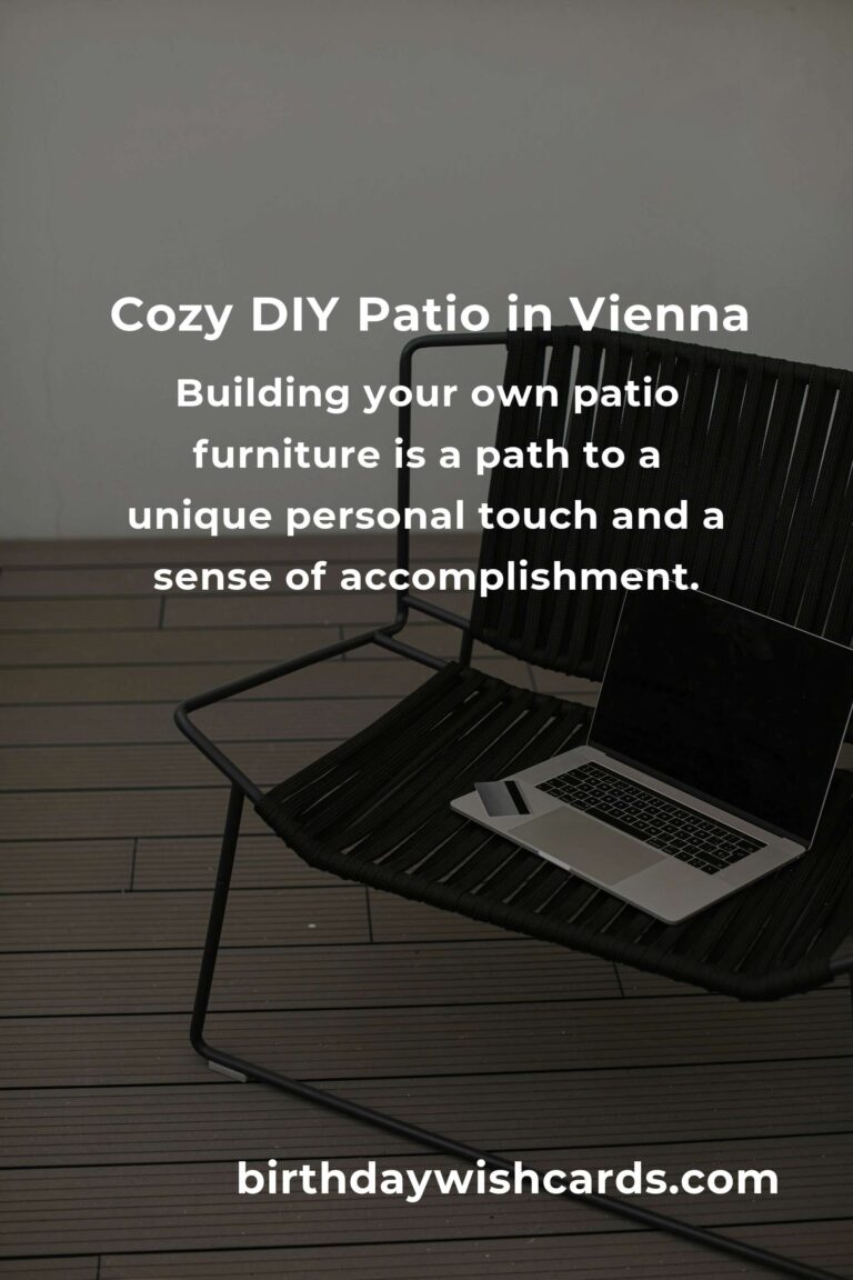 Crafting Cozy: Building Patio Furniture on a Budget in Vienna