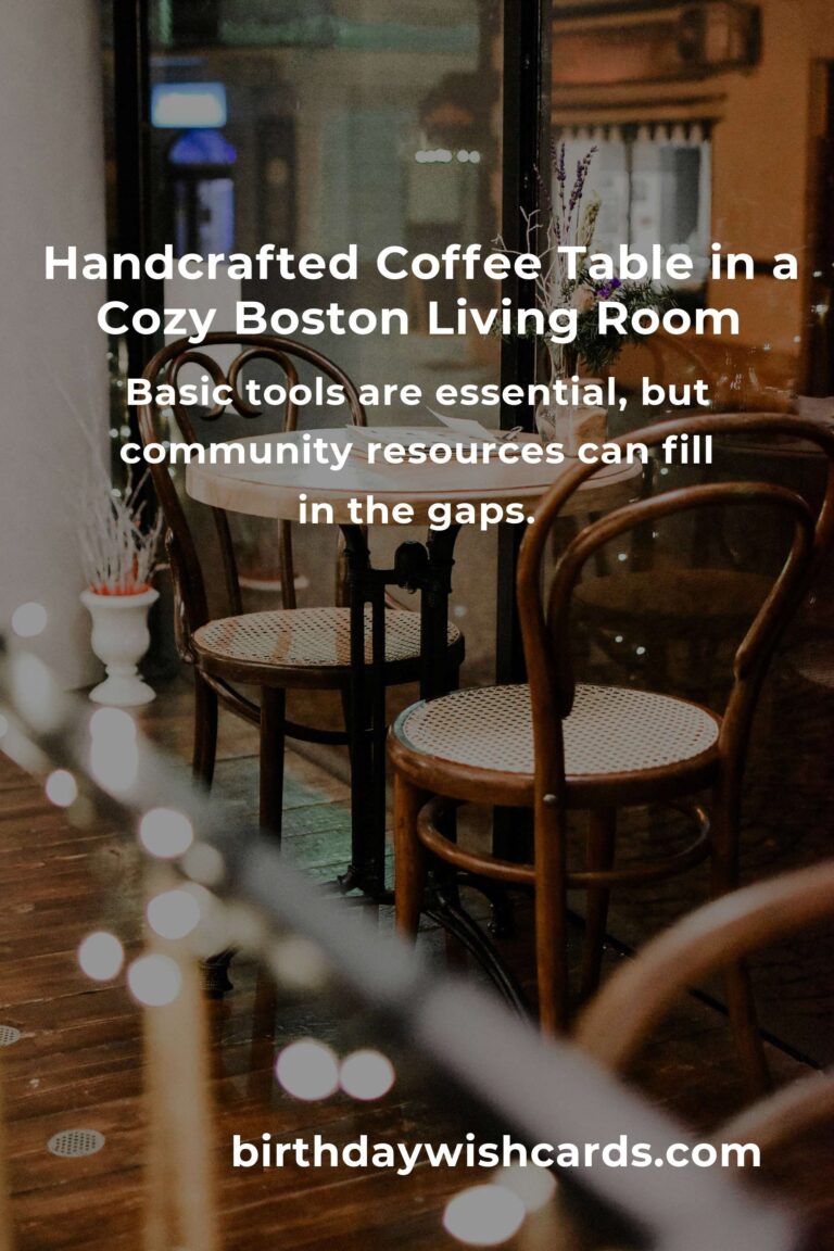 Crafting Memories: Building a Budget-Friendly Coffee Table in Boston