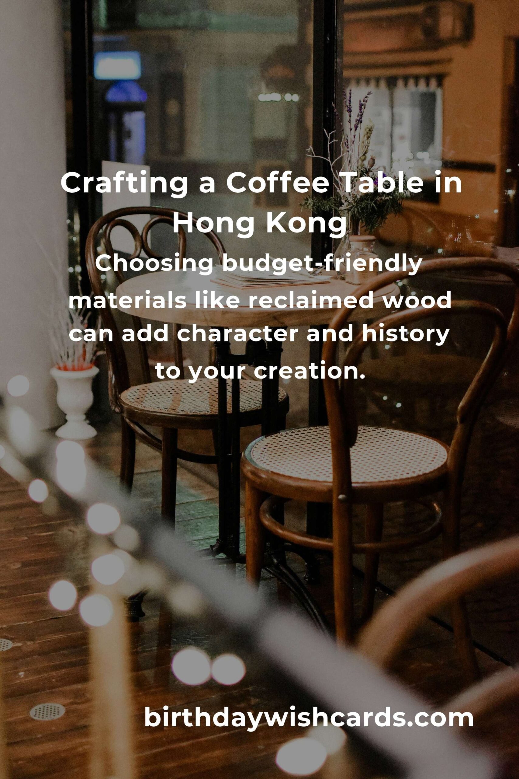 Crafting Memories: Building a Budget-Friendly Coffee Table in Hong Kong