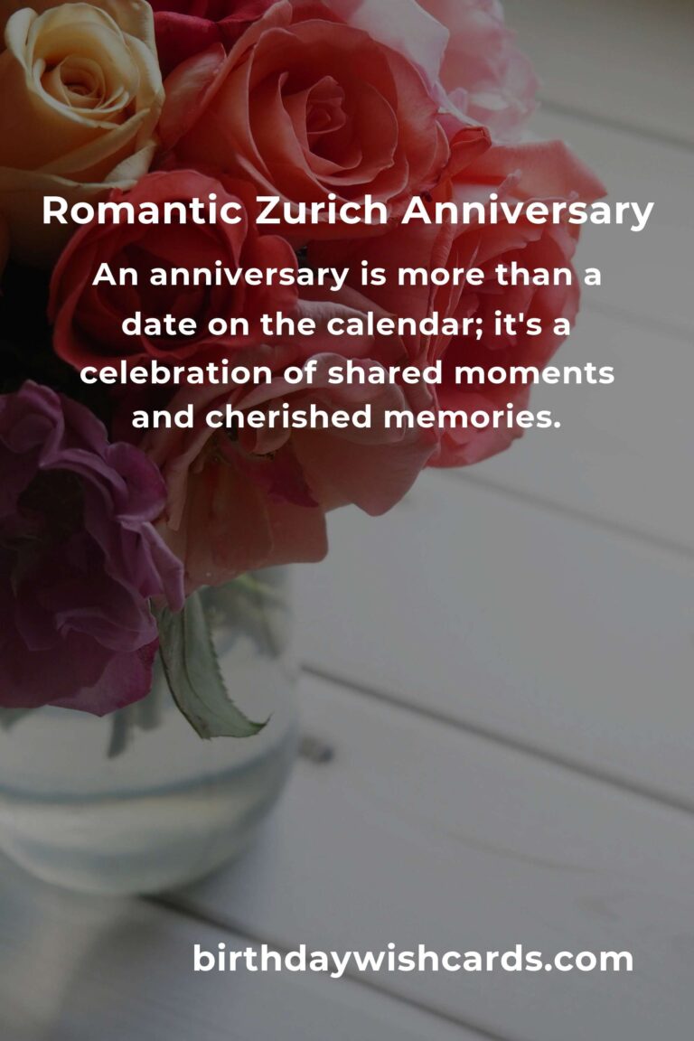Crafting Unforgettable Memories: A Heartfelt Guide to Planning Your Wedding Anniversary in Zurich