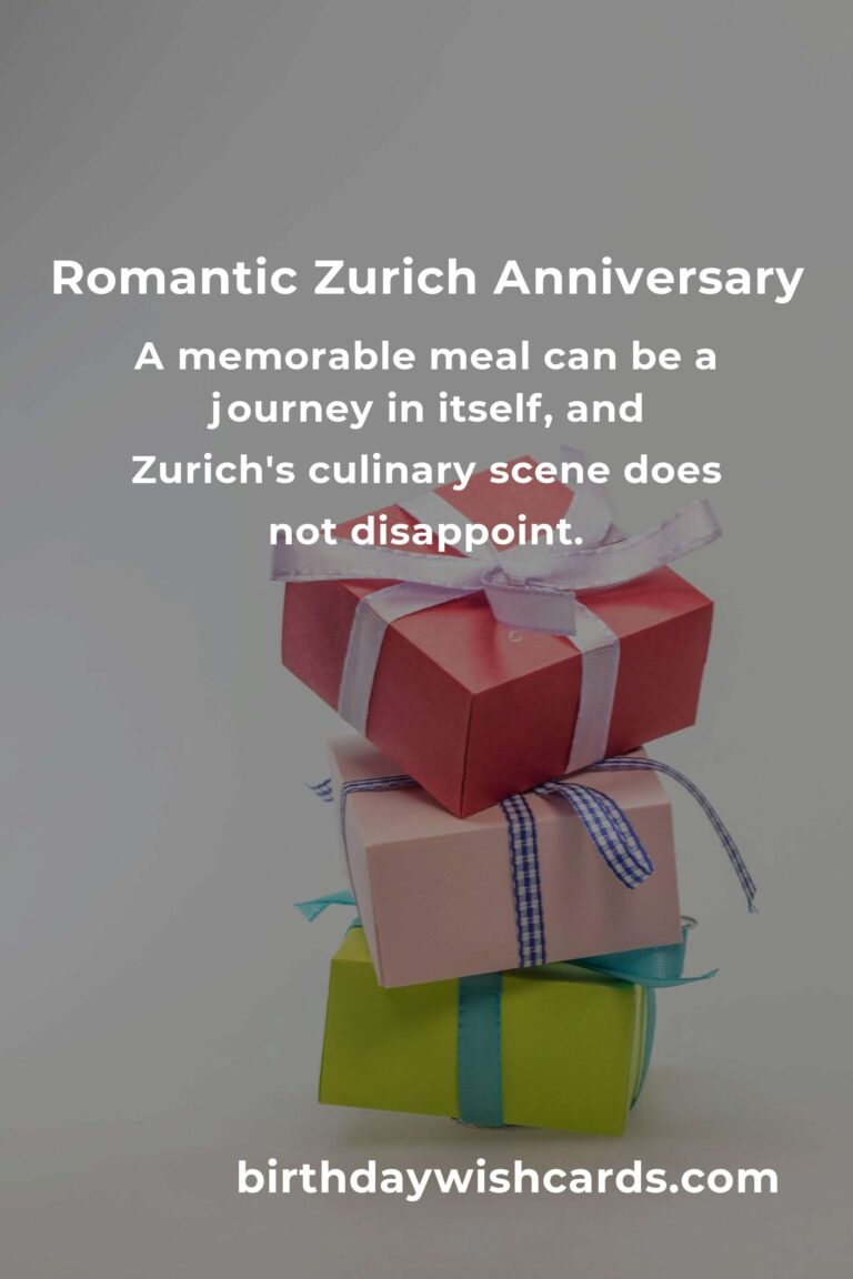Crafting Unforgettable Memories: A Heartfelt Guide to Planning Your Wedding Anniversary in Zurich