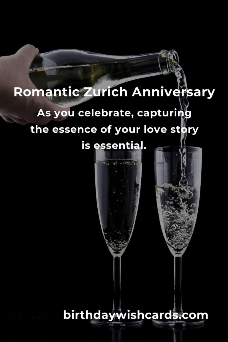 Crafting Unforgettable Memories: A Heartfelt Guide to Planning Your Wedding Anniversary in Zurich