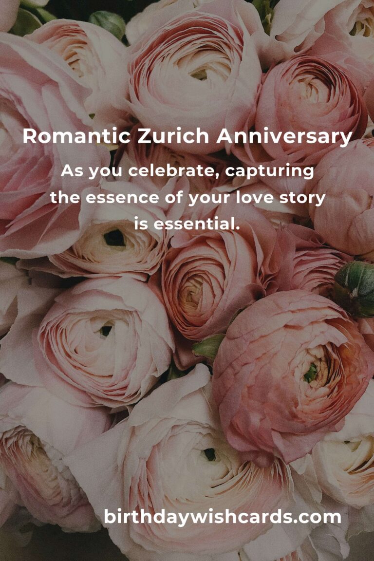Crafting Unforgettable Memories: A Heartfelt Guide to Planning Your Wedding Anniversary in Zurich