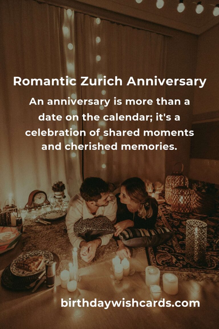 Crafting Unforgettable Memories: A Heartfelt Guide to Planning Your Wedding Anniversary in Zurich