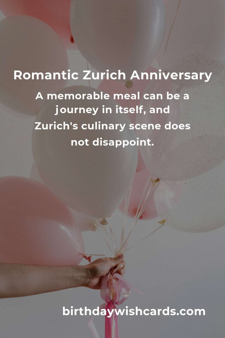 Crafting Unforgettable Memories: A Heartfelt Guide to Planning Your Wedding Anniversary in Zurich