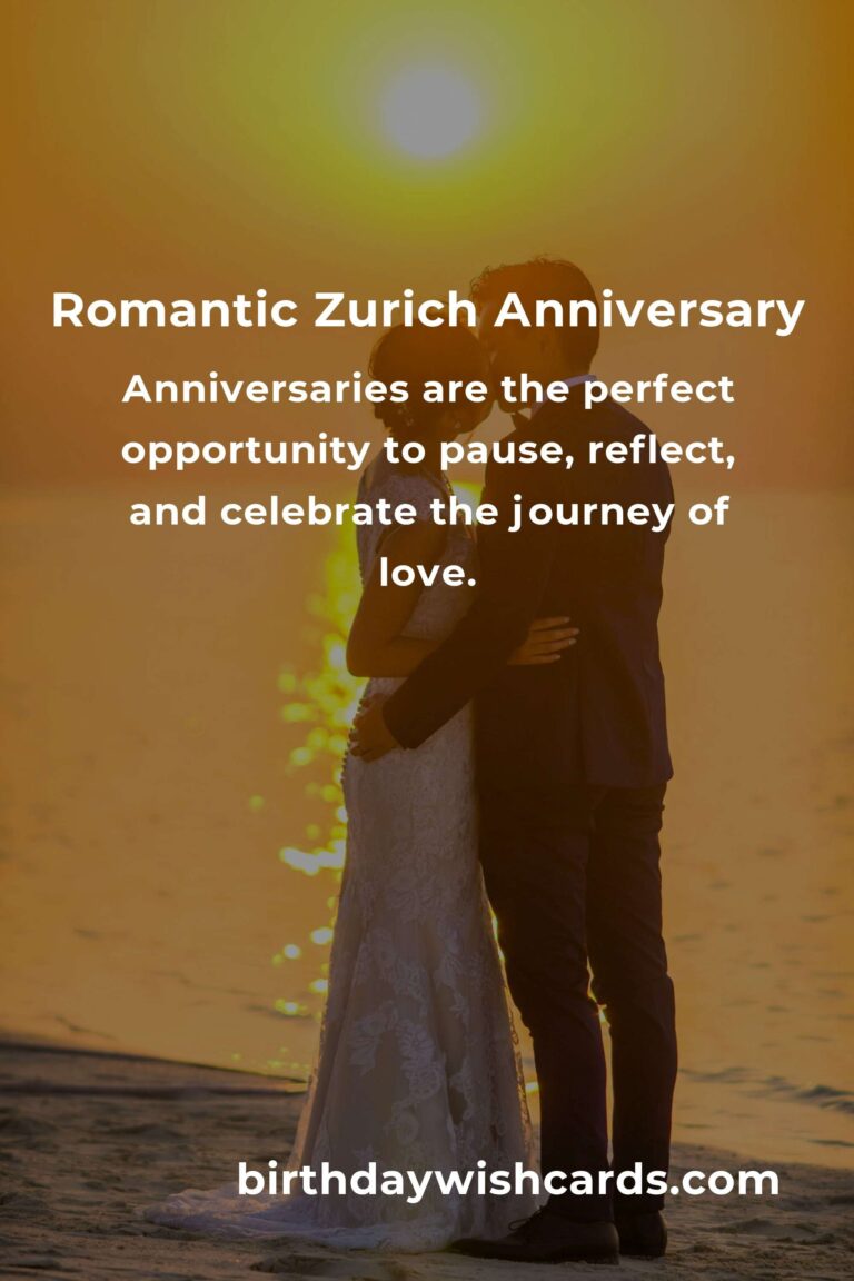 Crafting Unforgettable Memories: A Heartfelt Guide to Planning Your Wedding Anniversary in Zurich