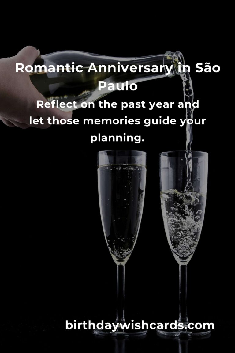 Crafting Unforgettable Memories: A Heartfelt Wedding Anniversary Planning Guide in São Paulo