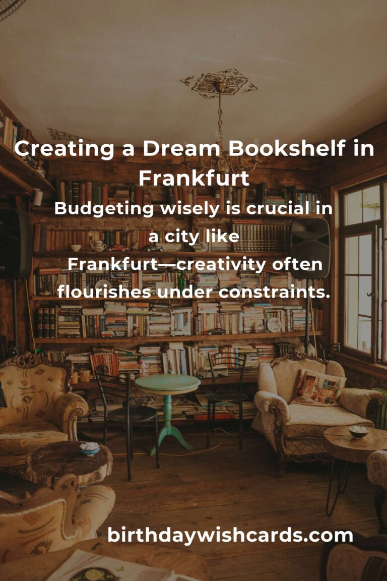 Crafting Your Dream Bookshelf in Frankfurt Without Breaking the Bank