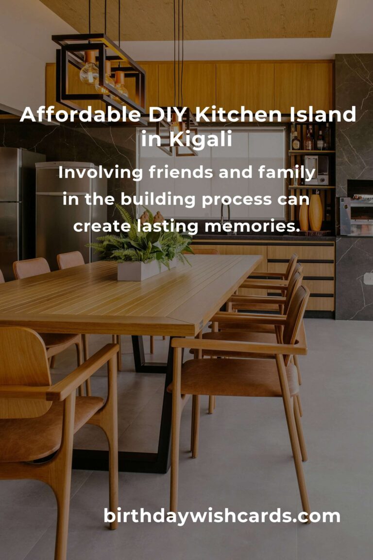 Crafting Your Dream Kitchen Island on a Budget in Kigali: A Step-by-Step Guide