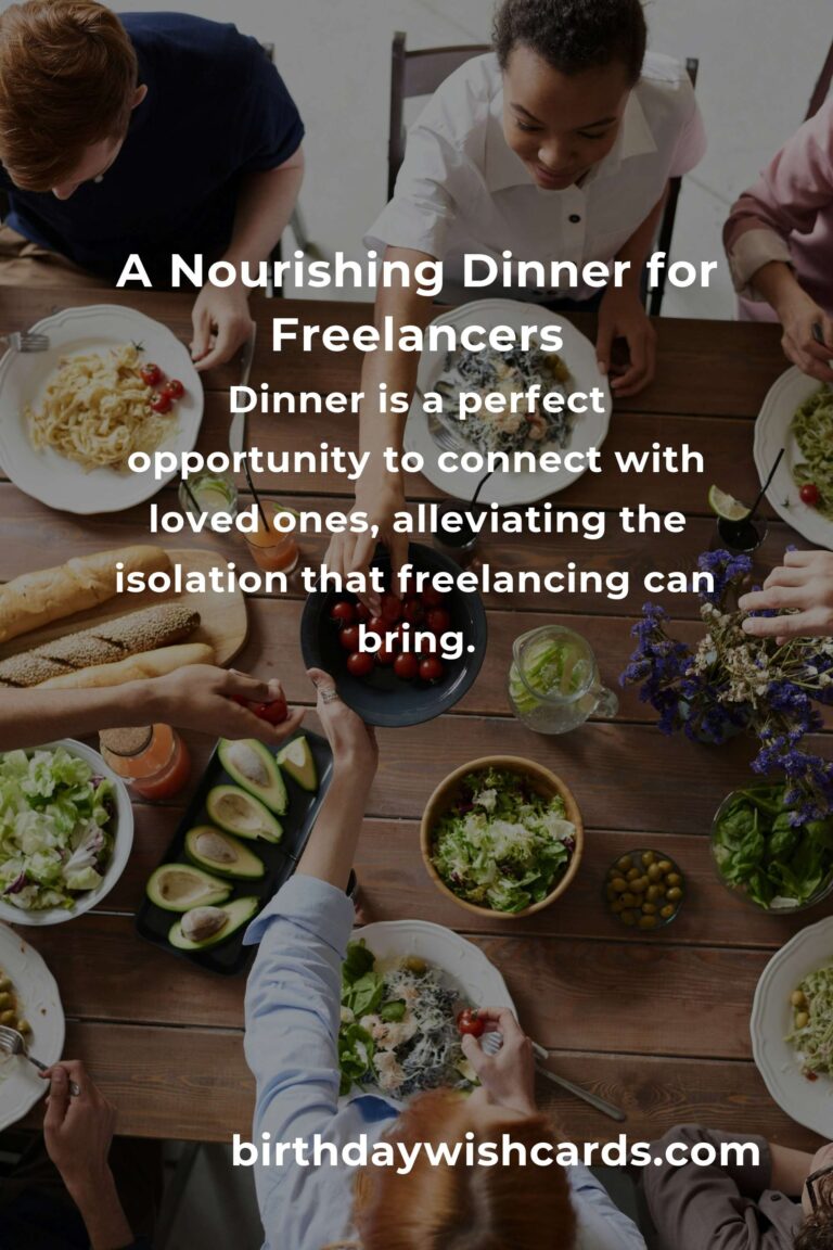 Crafting the Perfect Dinner: A Freelancers' Guide to Nourishing Meals
