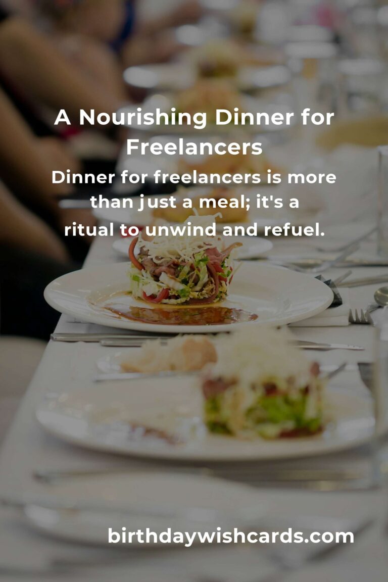 Crafting the Perfect Dinner: A Freelancers' Guide to Nourishing Meals