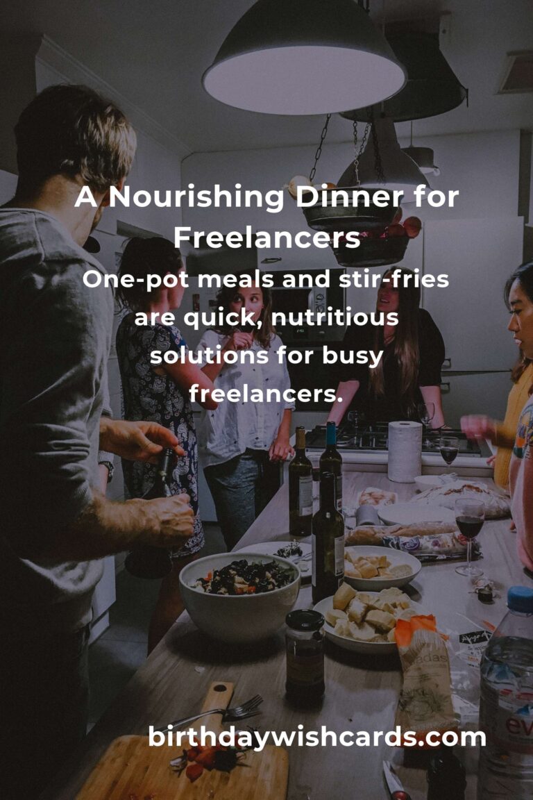 Crafting the Perfect Dinner: A Freelancers' Guide to Nourishing Meals