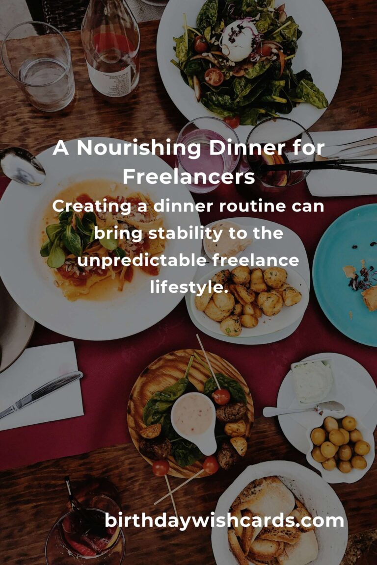 Crafting the Perfect Dinner: A Freelancers' Guide to Nourishing Meals