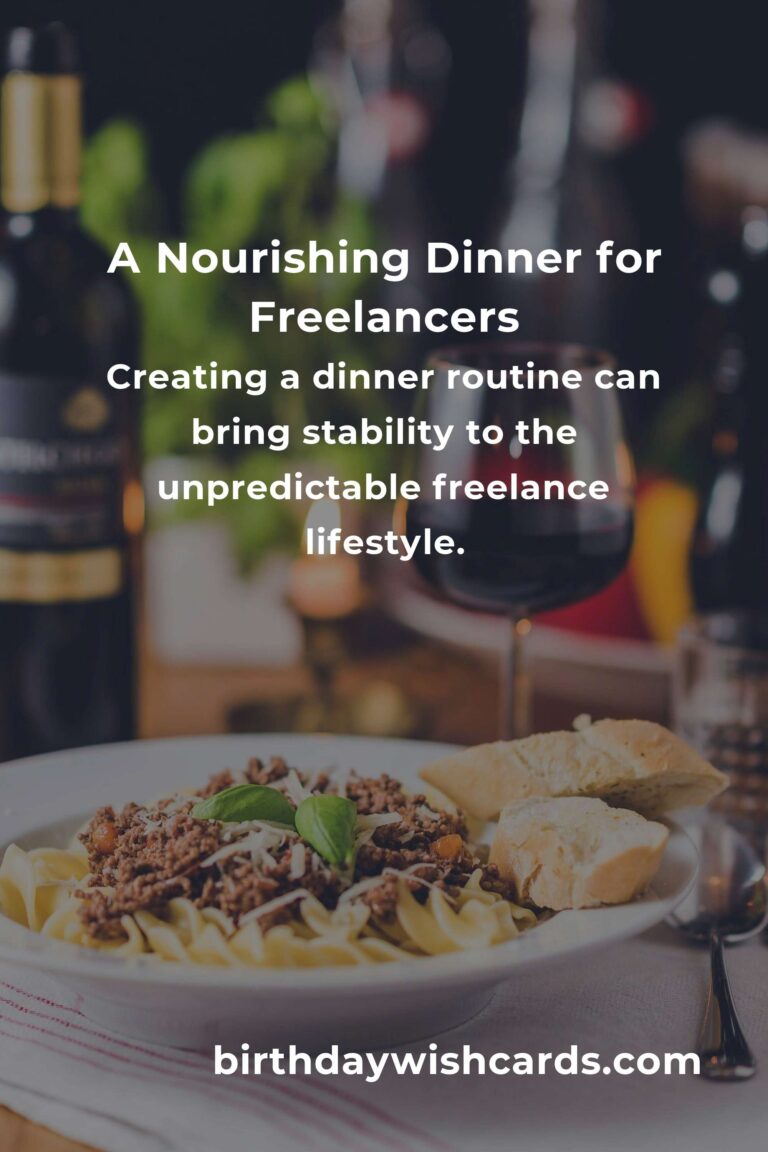 Crafting the Perfect Dinner: A Freelancers' Guide to Nourishing Meals