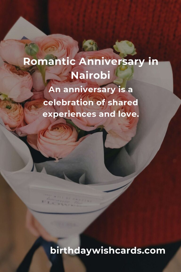 Crafting the Perfect Relationship Anniversary in Nairobi: A Guide to Love and Memories
