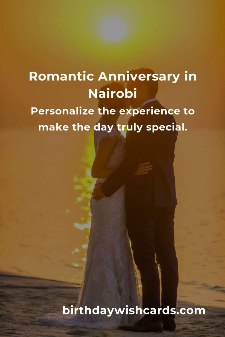 Crafting the Perfect Relationship Anniversary in Nairobi: A Guide to Love and Memories