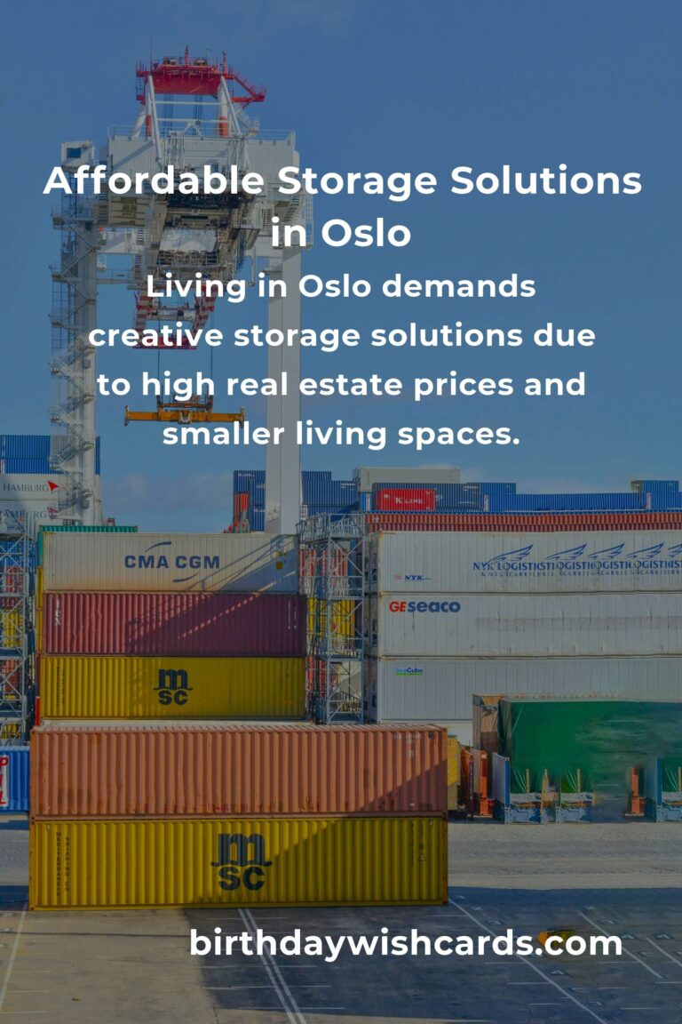 Creating Affordable Storage Solutions in Oslo: Maximize Space Without Breaking the Bank
