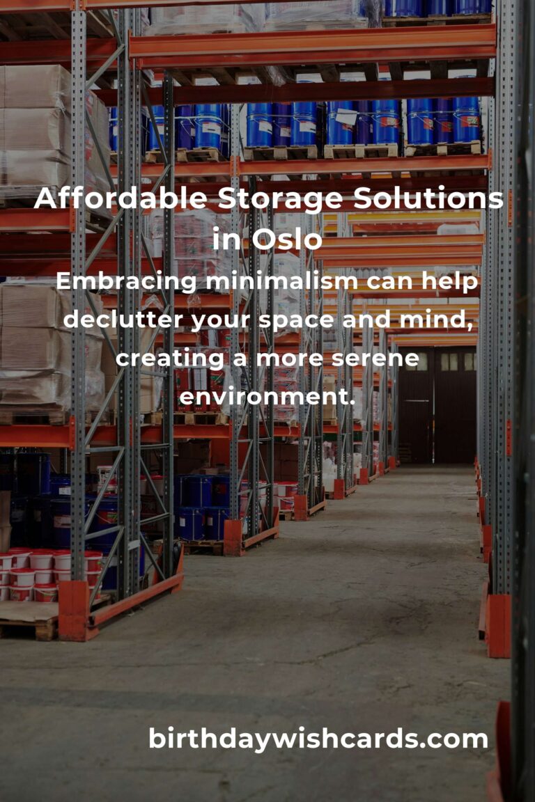 Creating Affordable Storage Solutions in Oslo: Maximize Space Without Breaking the Bank
