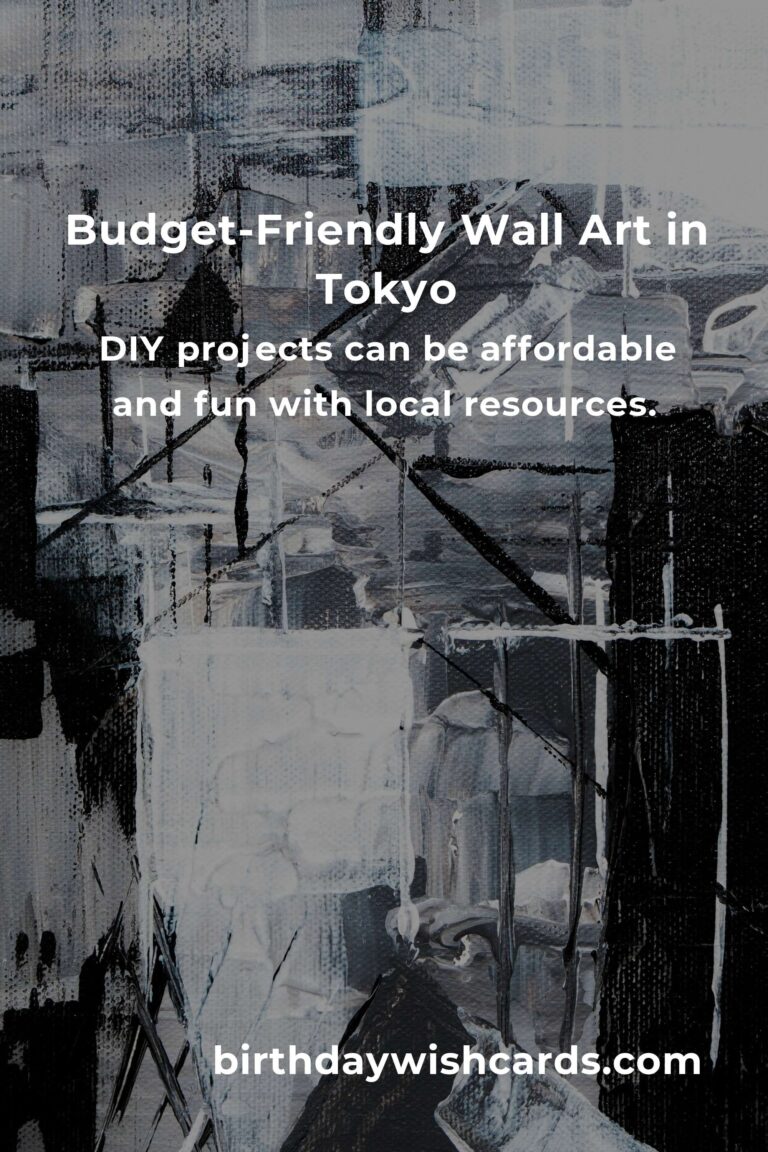 Creating Heartfelt Wall Art in Tokyo Without Breaking the Bank