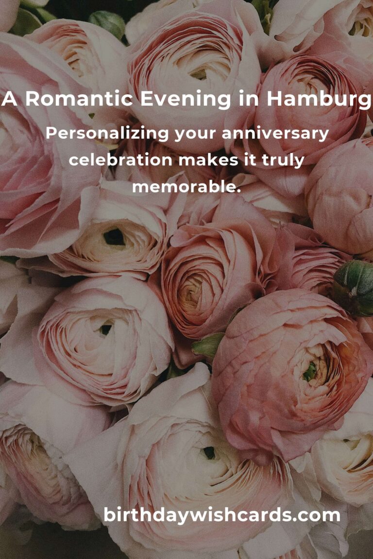 Creating Timeless Memories: The Ultimate Wedding Anniversary Planning Guide in Hamburg