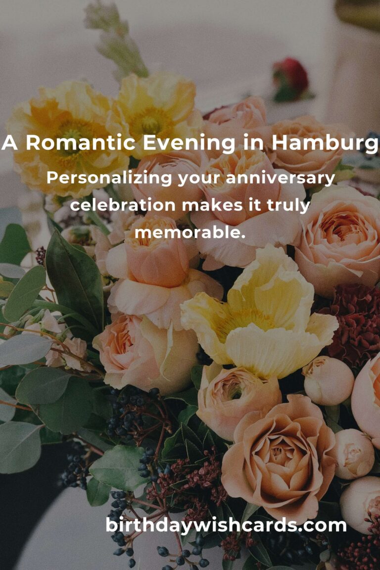 Creating Timeless Memories: The Ultimate Wedding Anniversary Planning Guide in Hamburg