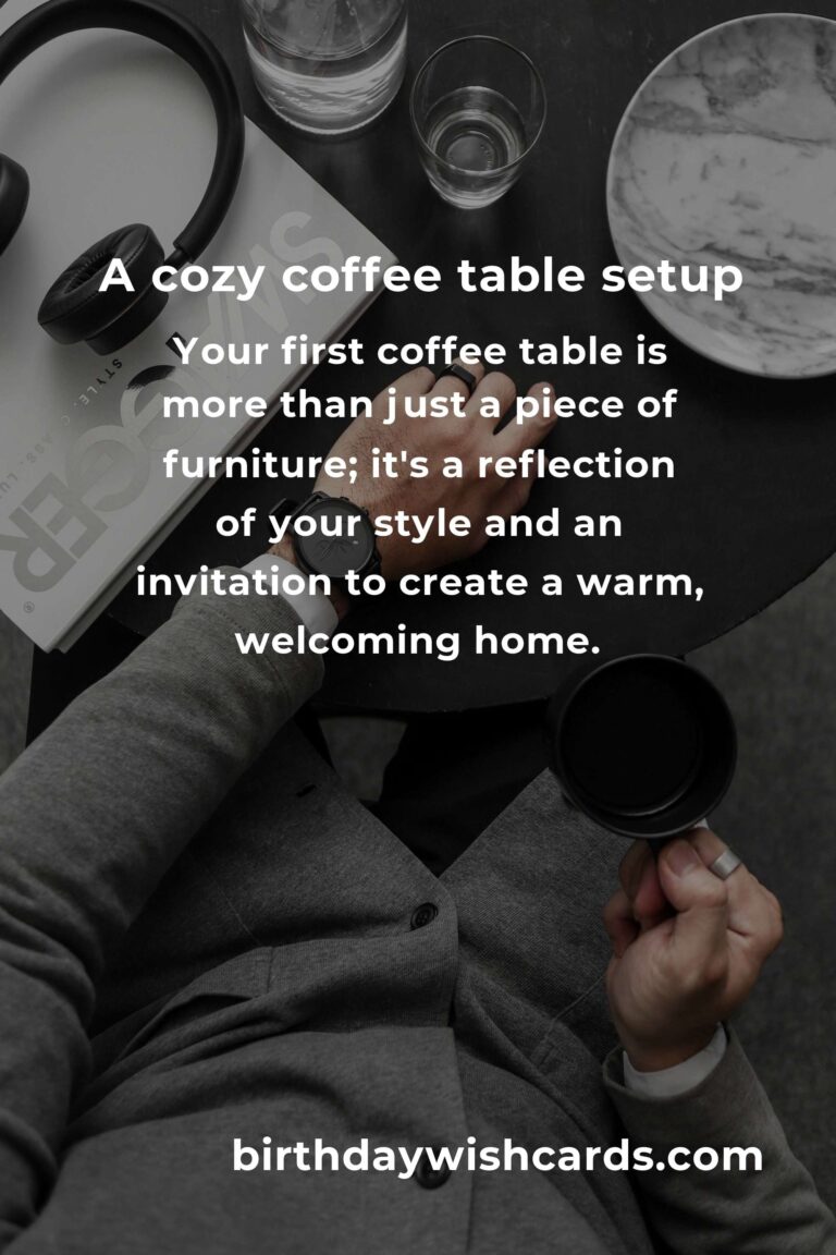 Creating Warmth and Style: Coffee Table Ideas for First-Time Buyers