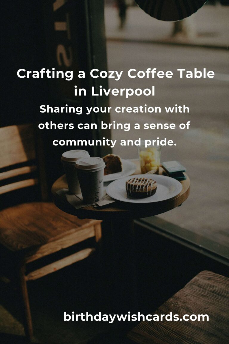 Creating Your Dream Coffee Table on a Budget in Liverpool: A Journey of Craft and Connection