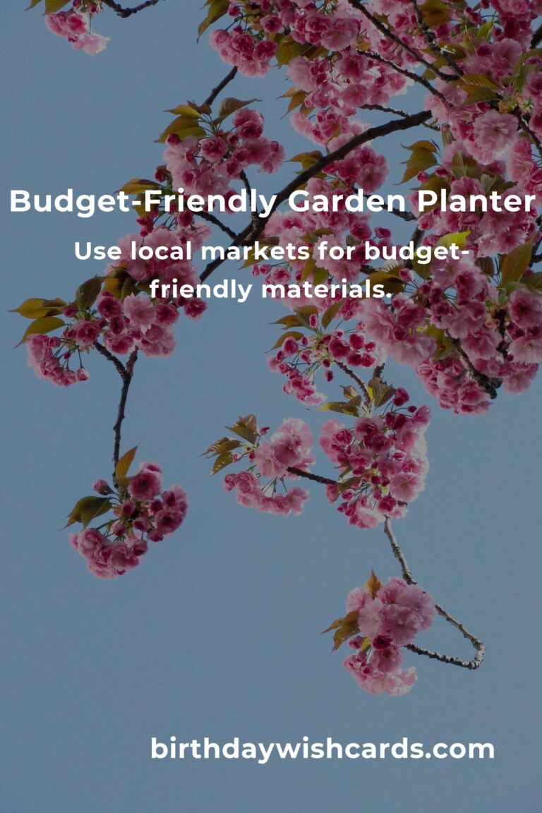 Creating Your Dream Garden Planter on a Budget in Osaka: A Step-by-Step Guide