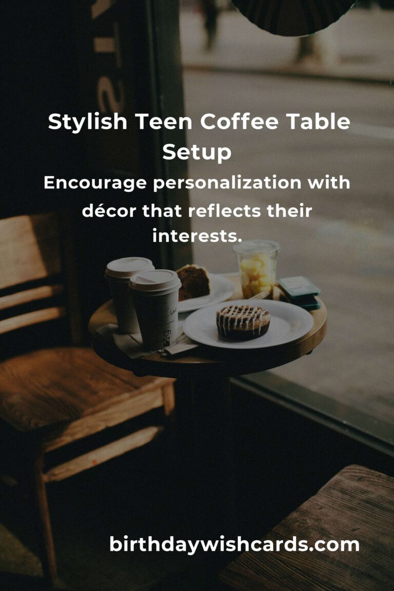Creating the Perfect Teen Coffee Table: A Blend of Style and Functionality