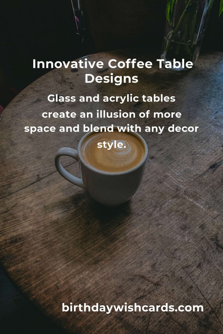 Creative Coffee Table Ideas for Young Adults