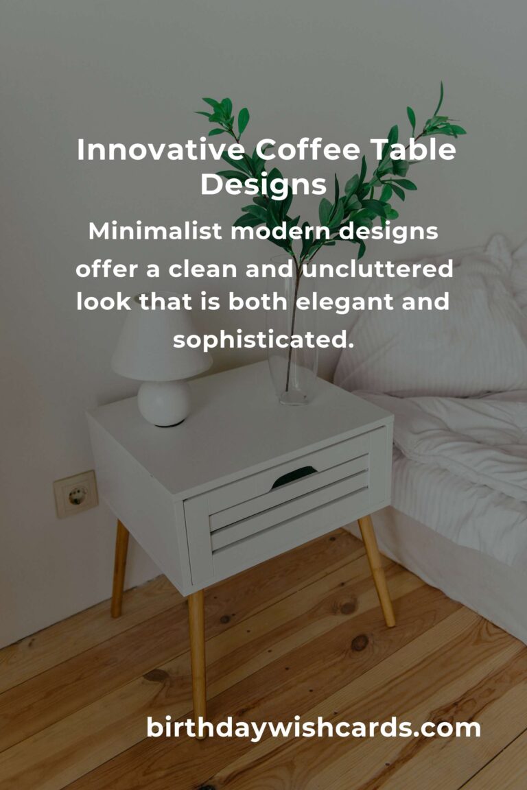 Creative Coffee Table Ideas for Young Adults