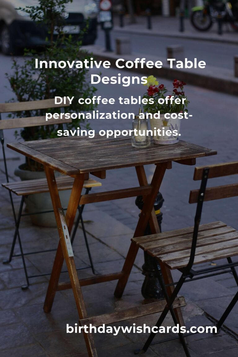 Creative Coffee Table Ideas for Young Adults