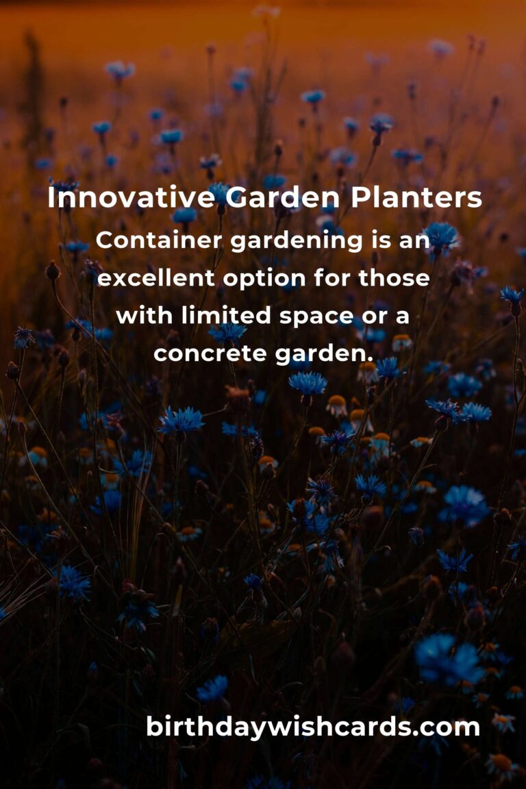 Creative Garden Planter Ideas for Food Lovers: Grow Your Own Fresh Produce