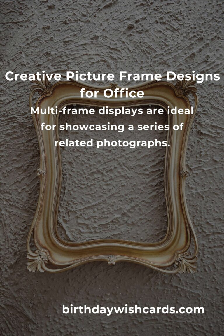 Creative Picture Frame Ideas for Professionals to Elevate Office Decor