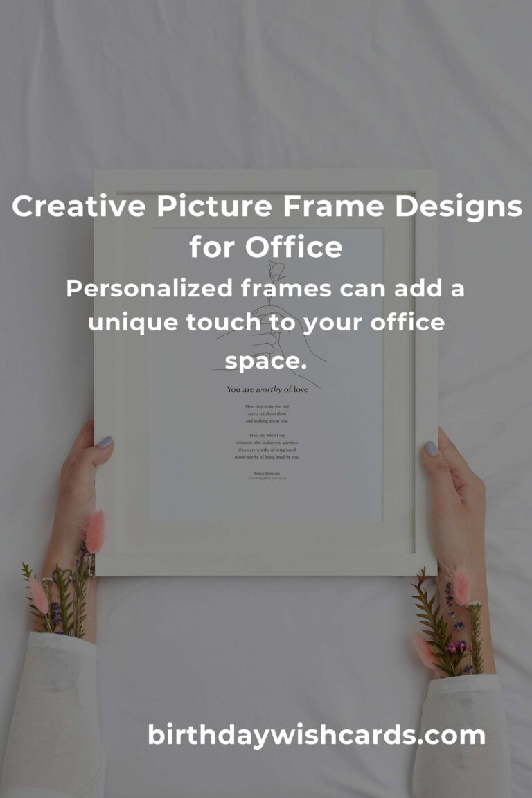 Creative Picture Frame Ideas for Professionals to Elevate Office Decor