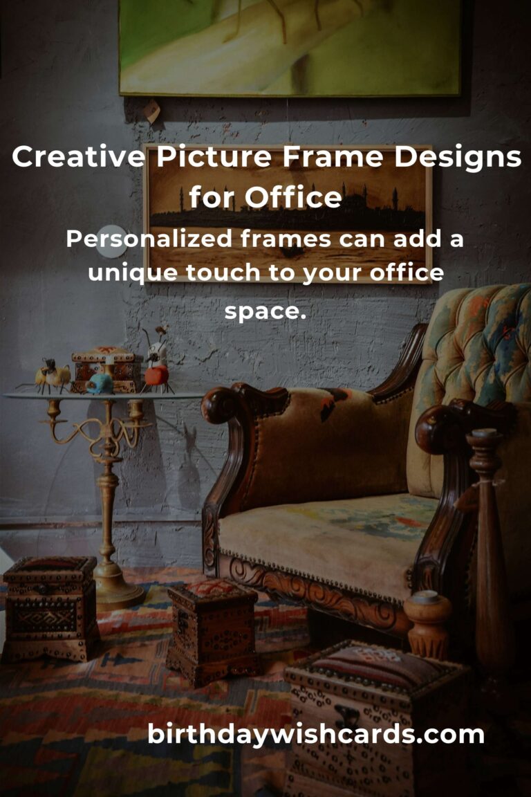 Creative Picture Frame Ideas for Professionals to Elevate Office Decor