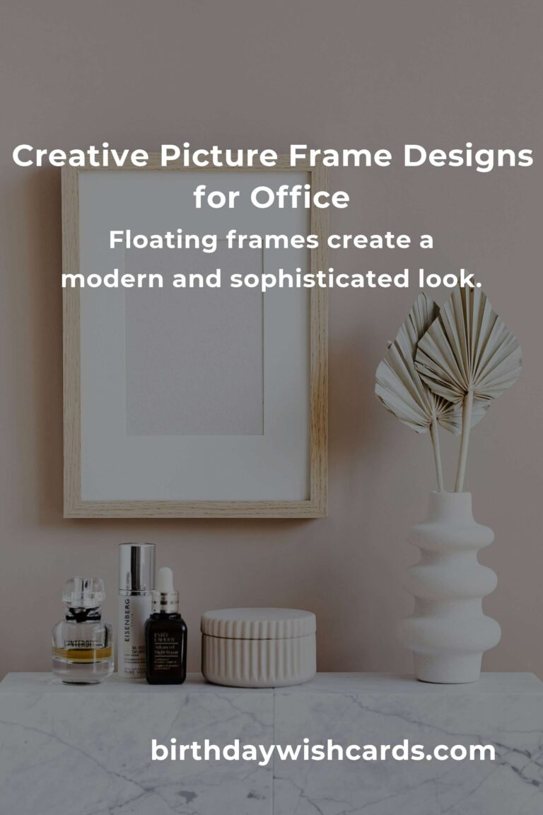 Creative Picture Frame Ideas for Professionals to Elevate Office Decor