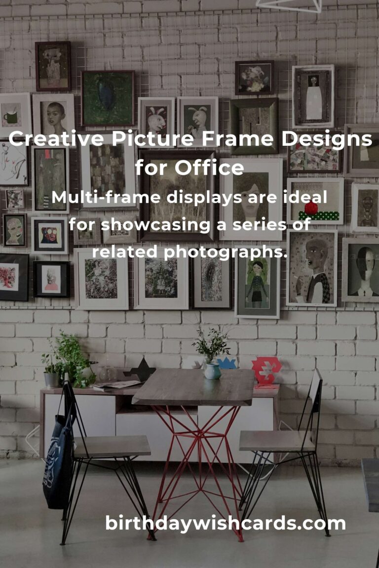 Creative Picture Frame Ideas for Professionals to Elevate Office Decor